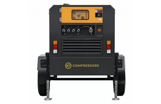 Дизельный компрессор ET-Compressors SD-390T-10 на шасси